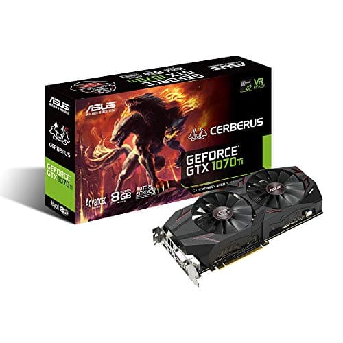 ASUS Cerberus GeForce GTX 1070 Ti 8GB GDDR5 Advanced Edition VR Ready DP HDMI DVI Gaming G