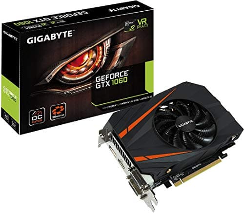 GIGABYTE GeForce GTX 1060 Mini ITX OC 6GB GDDR5 Graphics Cards (GV-N1060IXOC-6GD) (Renewed