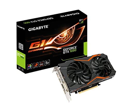 Gigabyte Geforce GTX 1050 2GB G1 GAMING Graphic Card (GV-N1050G1GAMING-2GD) (Renewed)