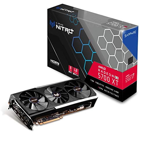 Sapphire Technology 11293-03-40G Radeon NITRO+ RX 5700 XT 8GB GDDR6 Dual HDMI Dual DP OC (