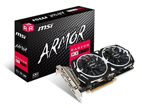 MSI Gaming Radeon RX 570 256-bit 4GB GDRR5 DirectX 12 VR Ready CFX Graphcis Card (RX 570 A