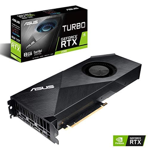 ASUS GeForce RTX 2080 8G Turbo Edition GDDR6 HDMI DP 1.4 USB Type-C Graphics Card (TURBO-R