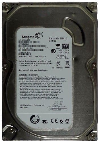 Seagate Desktop ST3500413AS 500GB 7200 RPM 16 MB