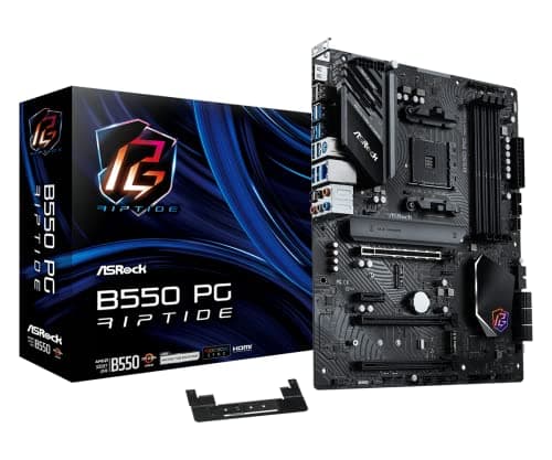 ASRock AMD B550 PG Riptide ATX Motherboard Dual Channel DDR4 4933 MHz AM4 Socket 128 GB SA