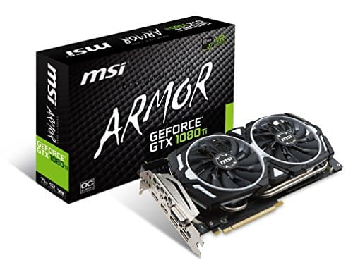 MSI GeForce GTX 1080 Ti Armor 11G OC Video Graphics Card (Renewed)