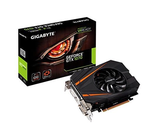 Gigabyte GeForce GTX 1070 Mini ITX OC 8GB GDDR5 Graphics Cards GV-N1070IXOC-8GD (Renewed)