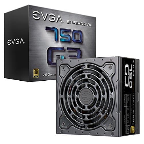 EVGA 220-G3-0750-X1 Super Nova 750 G3, , , Eco Mode with New HDB Fan, 10 Year Warranty, In
