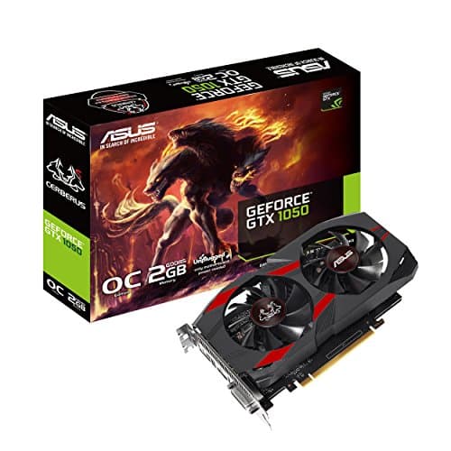 ASUS Geforce GTX 1050 OC Edition 2GB GDDR5 DVI-D HDMI DP 1.4 Gaming Graphics Card Graphic