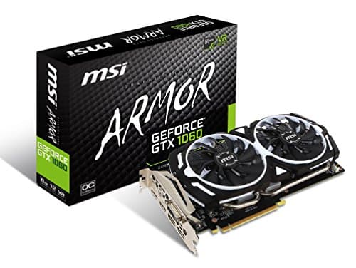 MSI Gaming GeForce GTX 1060 6GB GDRR5 192-bit HDCP Support DirectX 12 Dual Fan VR Ready OC