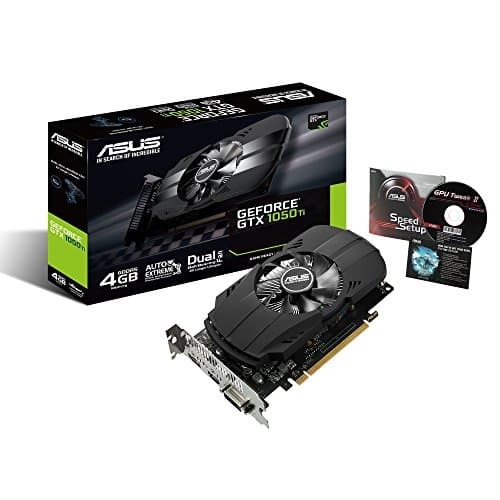 ASUS Geforce GTX 1050 Ti 4GB Phoenix Fan Edition DVI-D HDMI DP 1.4 Gaming Graphics Card (P