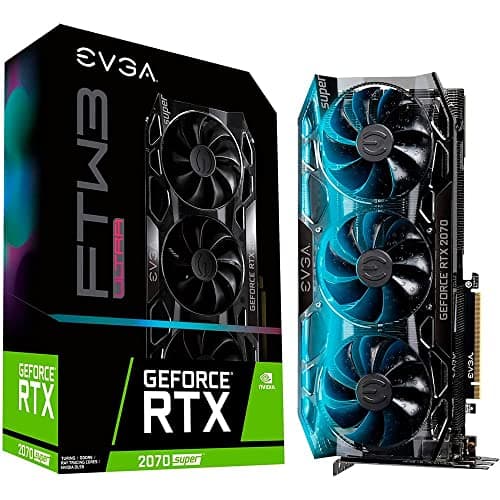 EVGA GeForce RTX 2070 Super FTW3 Ultra, Overclocked, 2.75 Slot Extreme Cool Triple + iCX2,