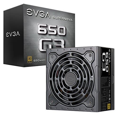 EVGA 220-G3-0650-Y1 SuperNOVA 650 G3, , , Eco Mode with New HDB Fan, 7 Year Warranty, Incl