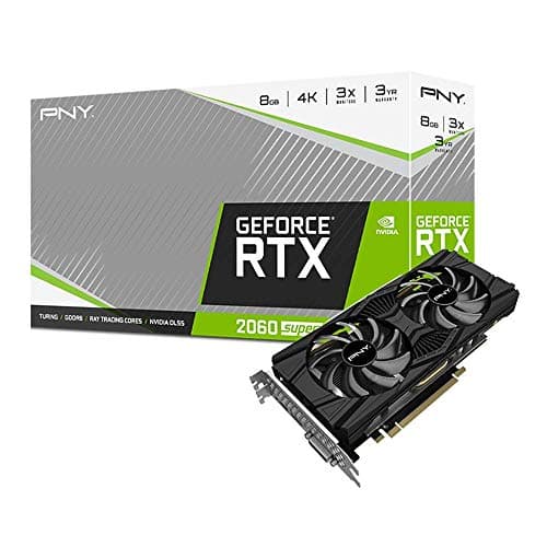 PNY GeForce RTX 2060 Super 8GB Dual Fan Graphics Card VCG20608SDFPPB (Renewed)