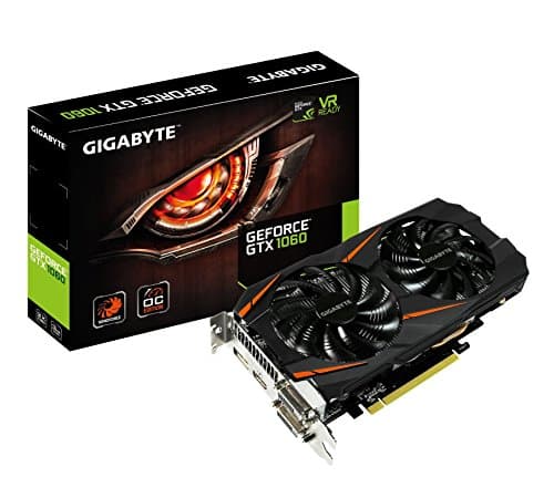Gigabyte GeForce GTX 1060 Windforce OC 3GB GDDR5 Graphics Card (Renewed)