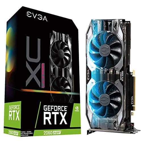 EVGA GeForce RTX 2060 Super XC Ultra, Overclocked, 2.75 Slot Extreme Cool Dual, 65C Gaming