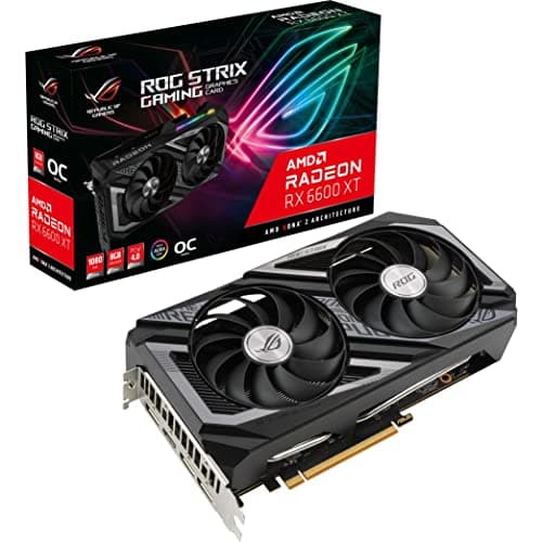 ASUS ROG Strix AMD Radeon RX 6600 XT OC Edition Gaming Graphics Card (AMD RDNA 2, PCIe 4.0