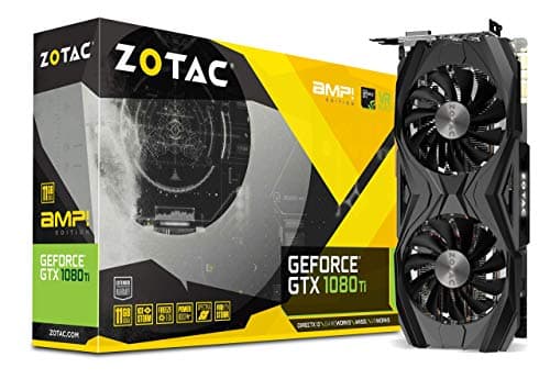 ZOTAC GeForce GTX 1080 Ti AMP Edition 11GB GDDR5X 352-bit PCIe 3.0 Gaming Graphics Card VR